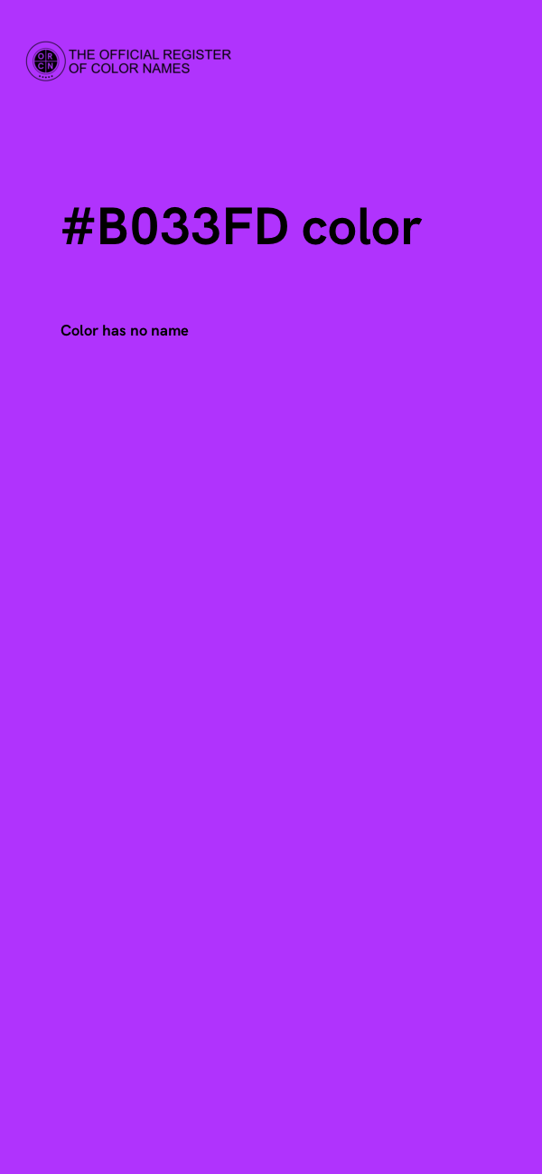 #B033FD color image