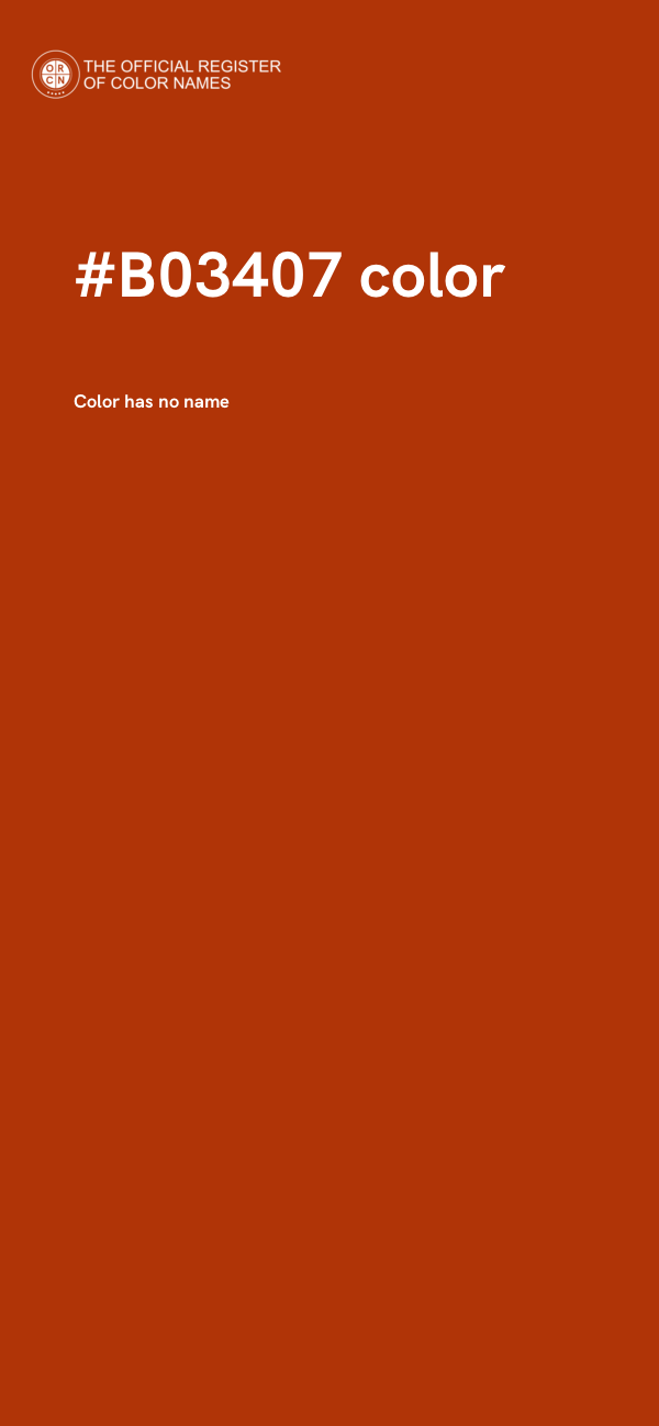 #B03407 color image
