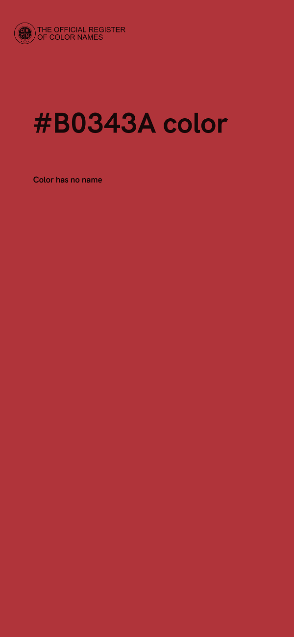#B0343A color image
