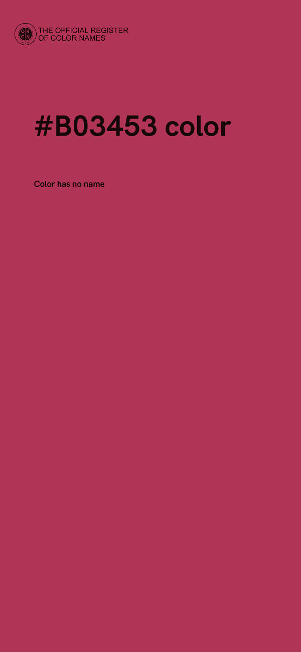 #B03453 color image