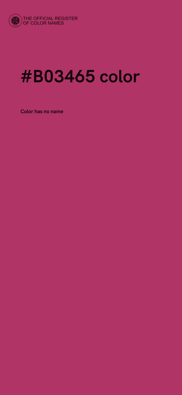 #B03465 color image