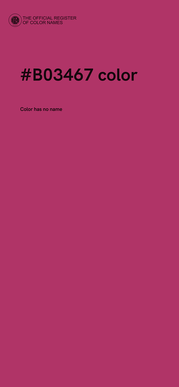 #B03467 color image