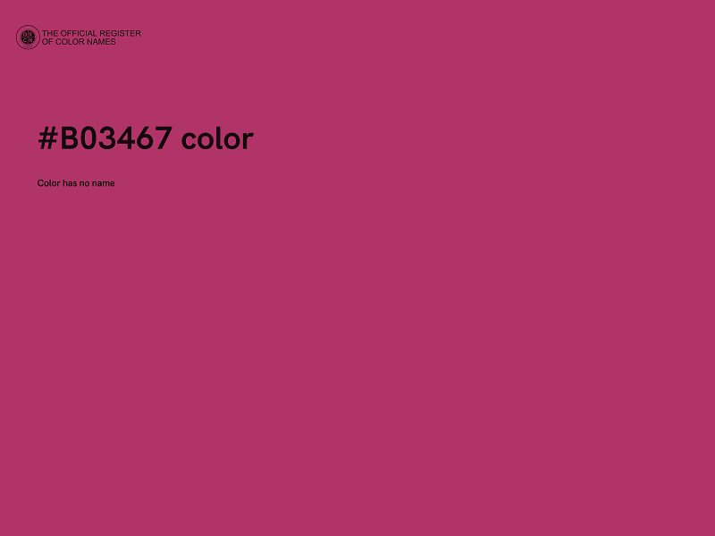 #B03467 color image