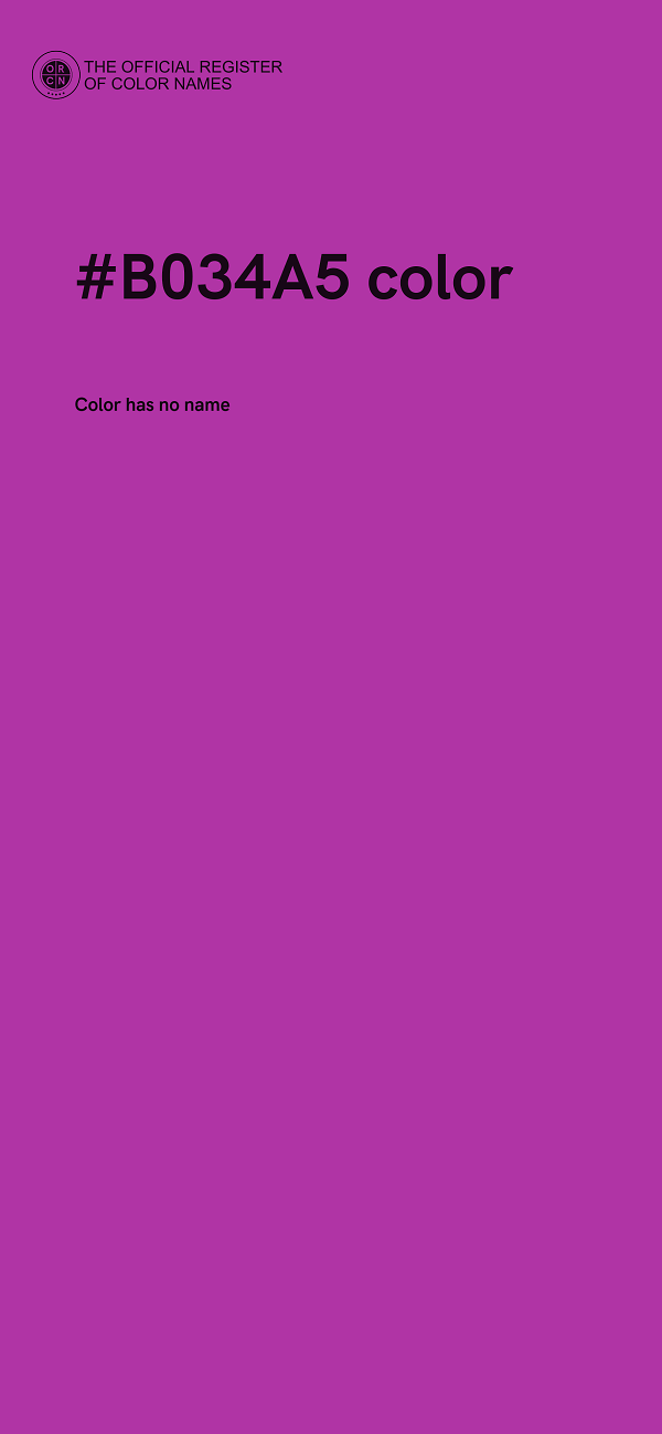 #B034A5 color image