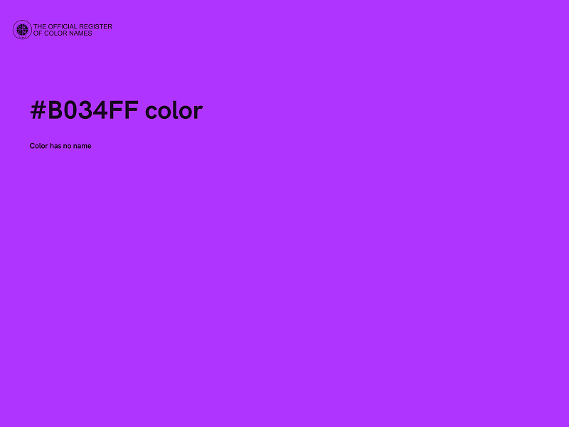 #B034FF color image