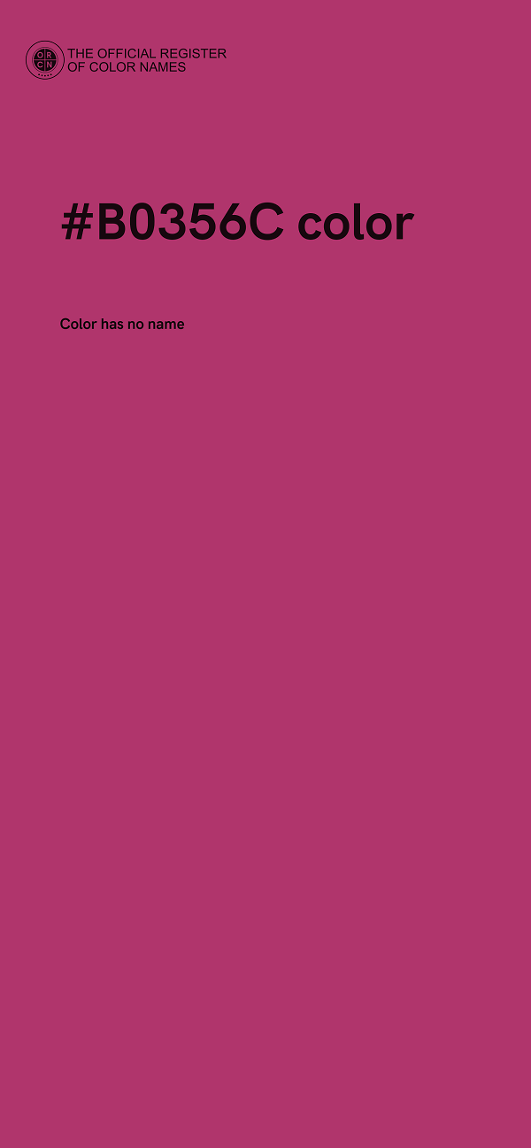 #B0356C color image