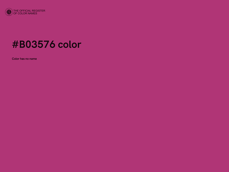 #B03576 color image