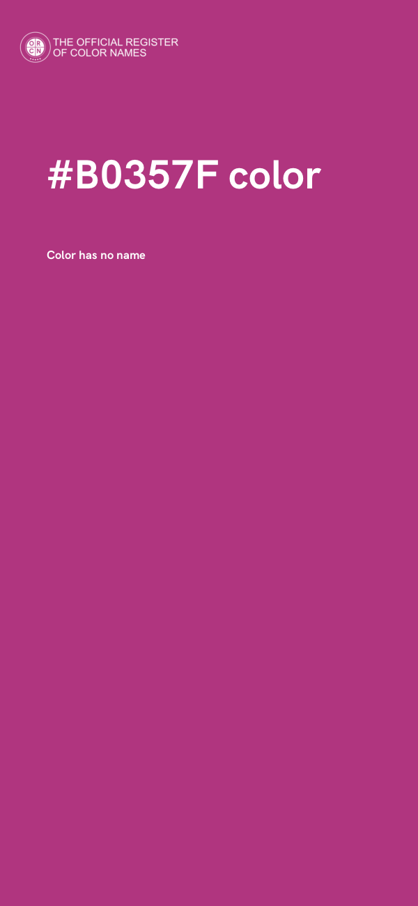 #B0357F color image