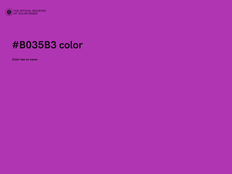 #B035B3 color image