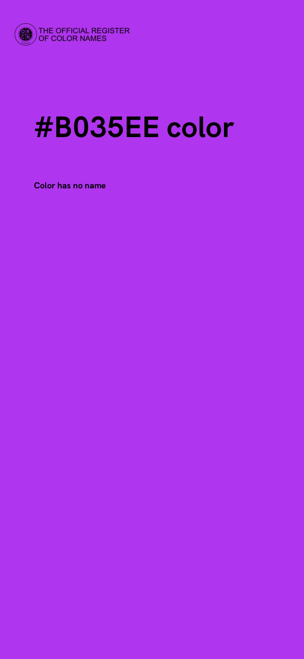 #B035EE color image