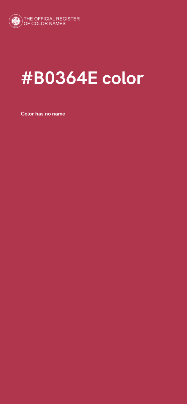 #B0364E color image