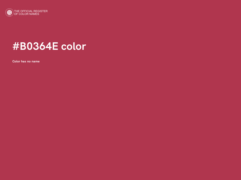 #B0364E color image