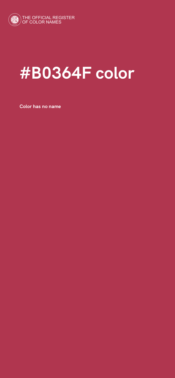 #B0364F color image