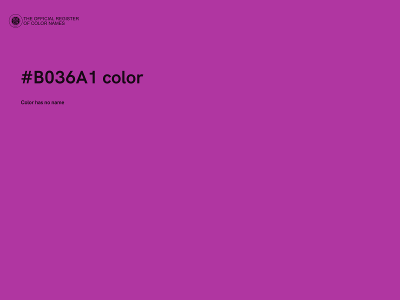 #B036A1 color image