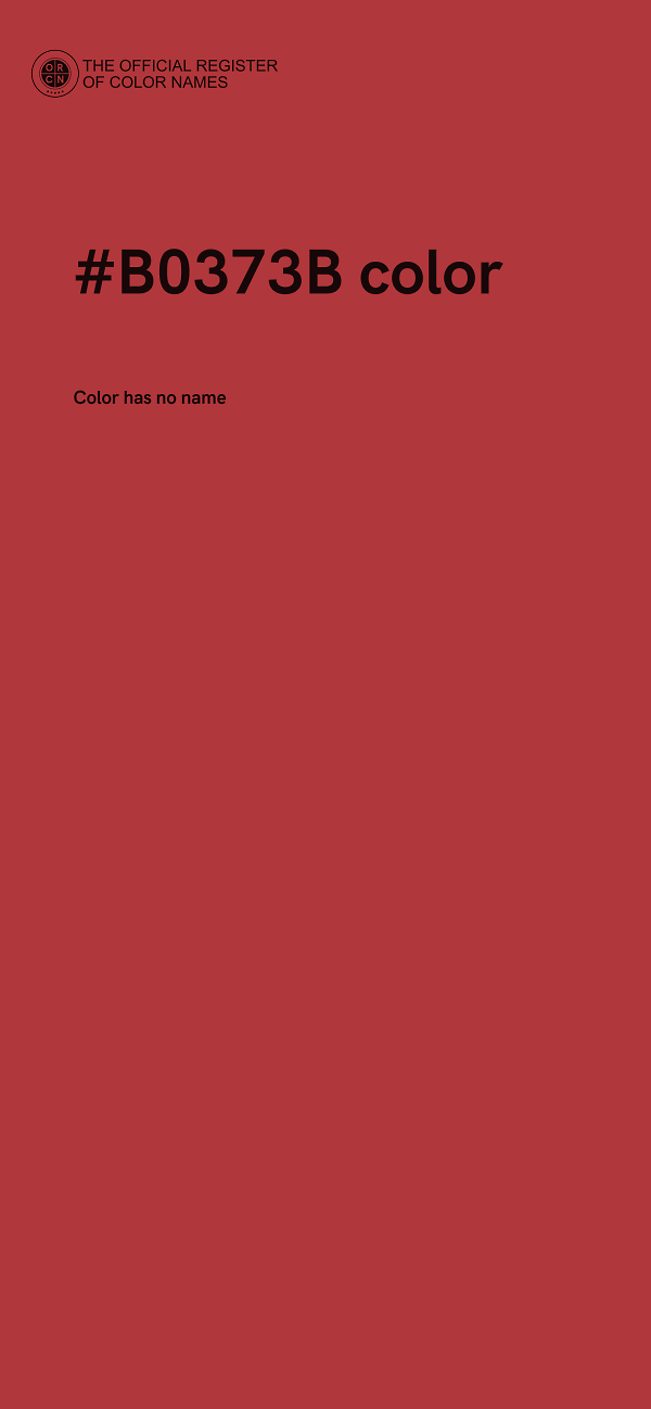 #B0373B color image