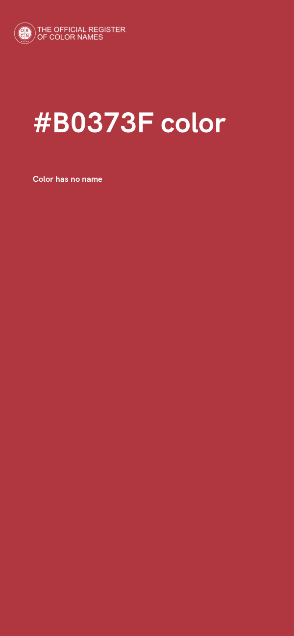 #B0373F color image