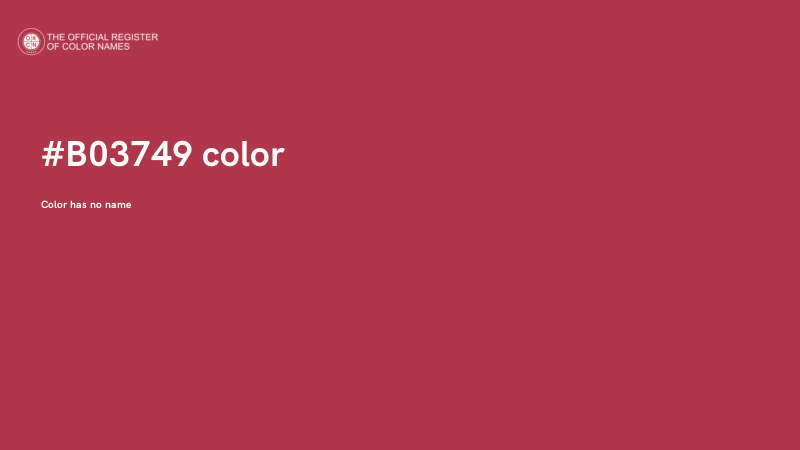 #B03749 color image