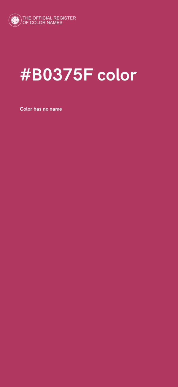 #B0375F color image