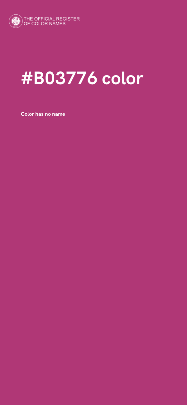 #B03776 color image