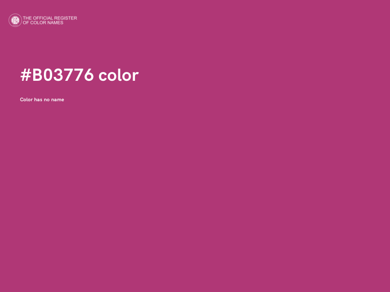 #B03776 color image