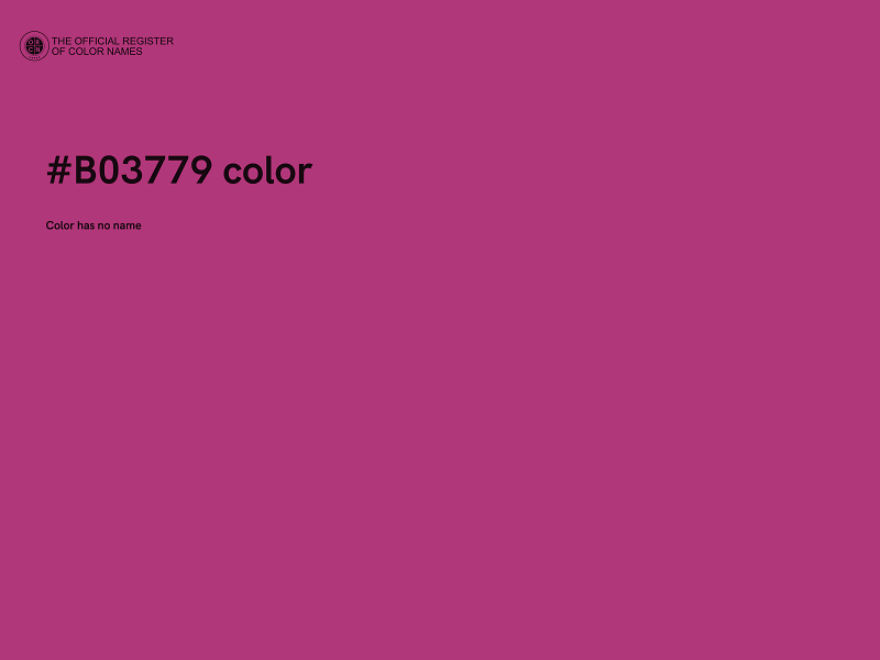 #B03779 color image