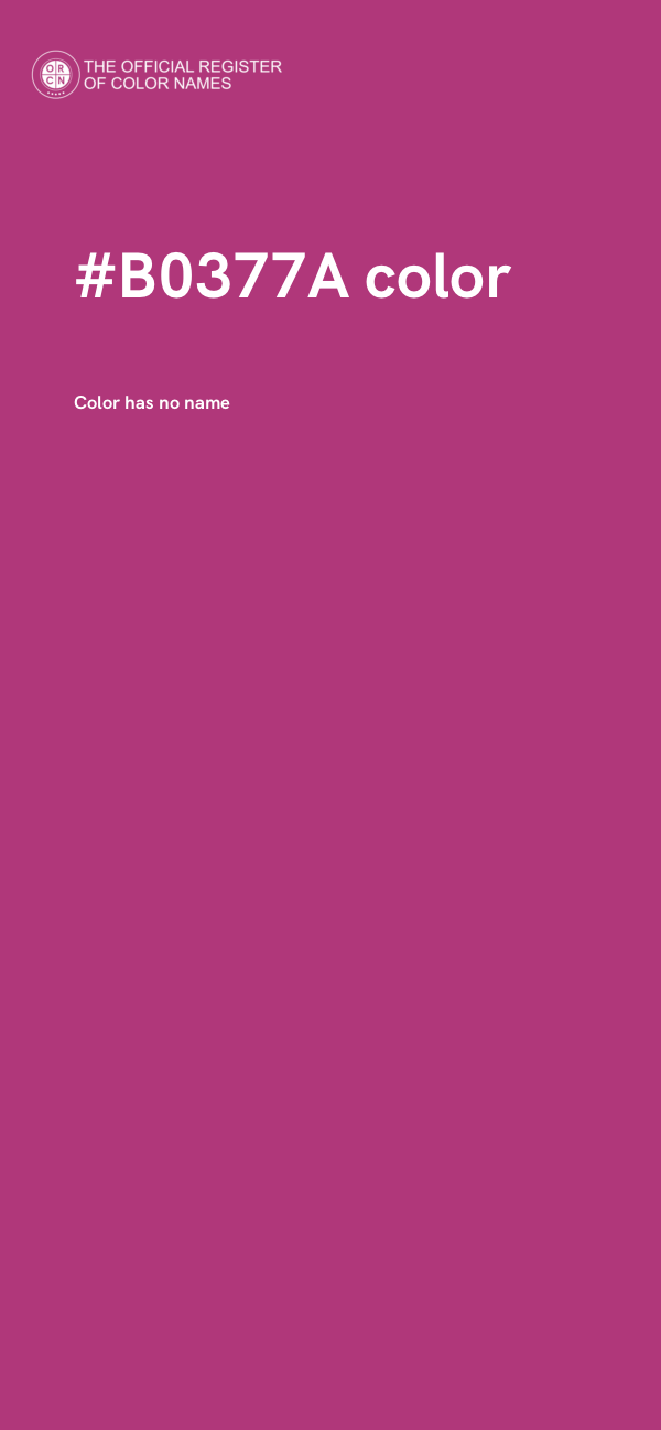 #B0377A color image