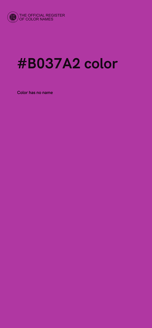 #B037A2 color image