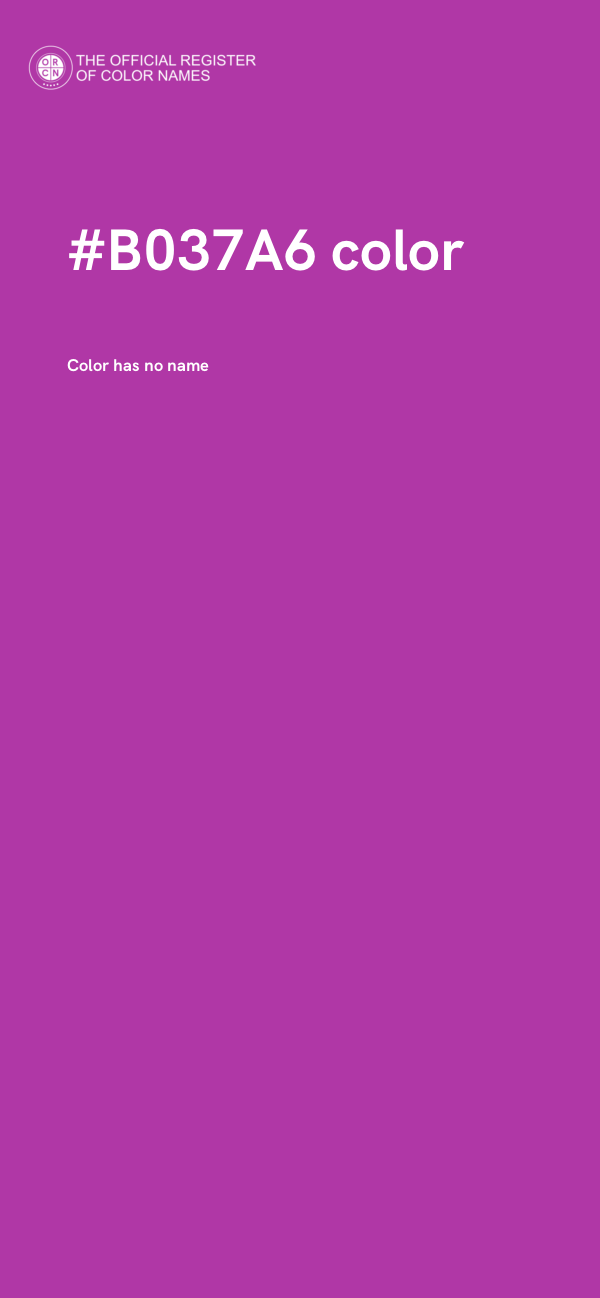 #B037A6 color image