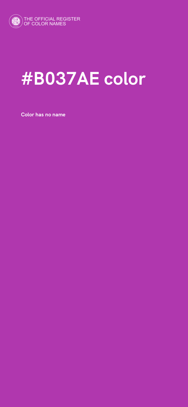 #B037AE color image
