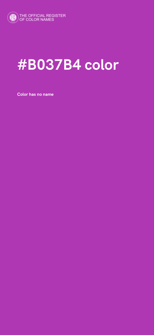#B037B4 color image