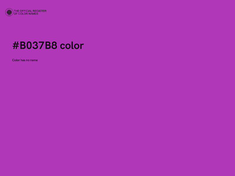#B037B8 color image