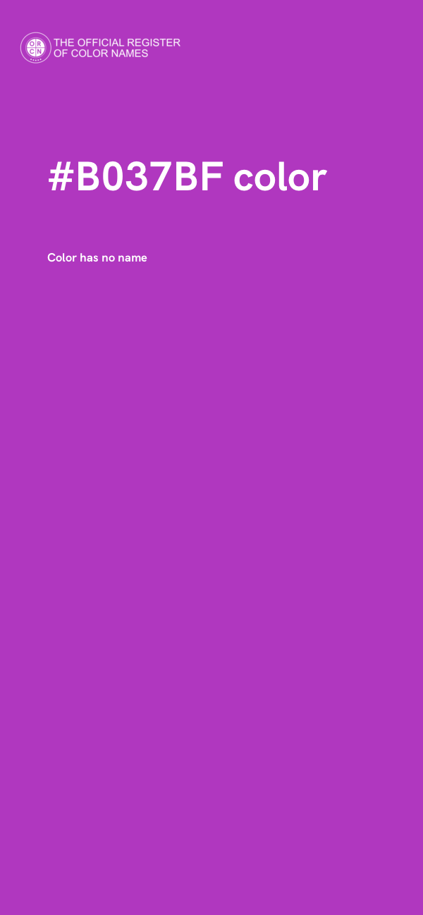 #B037BF color image