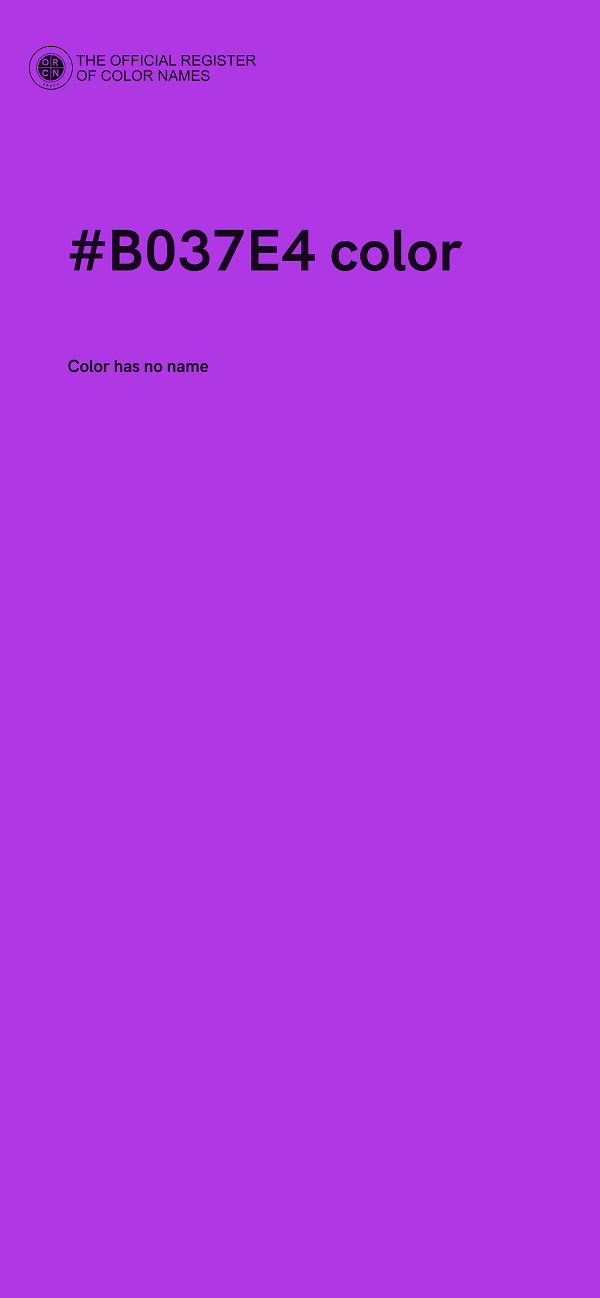 #B037E4 color image