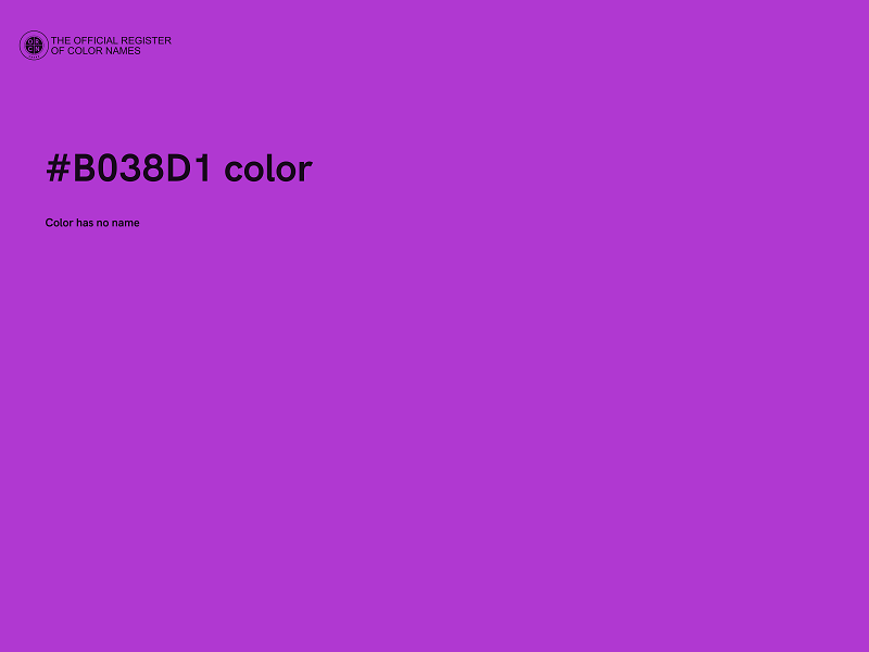 #B038D1 color image