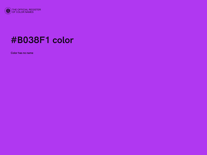 #B038F1 color image