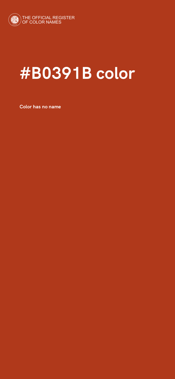 #B0391B color image