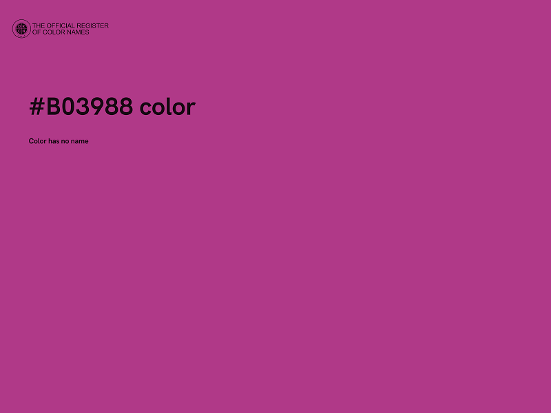 #B03988 color image