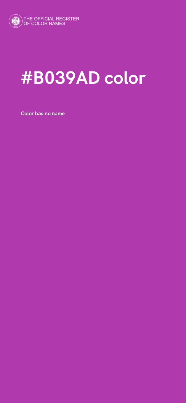 #B039AD color image