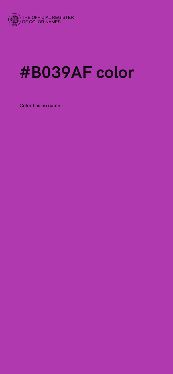#B039AF color image