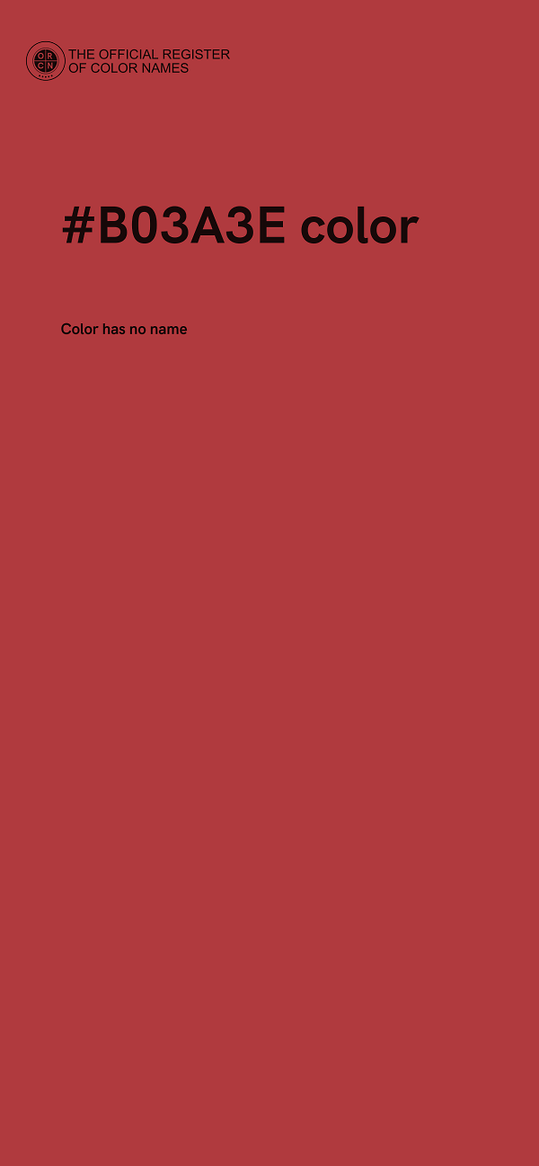 #B03A3E color image