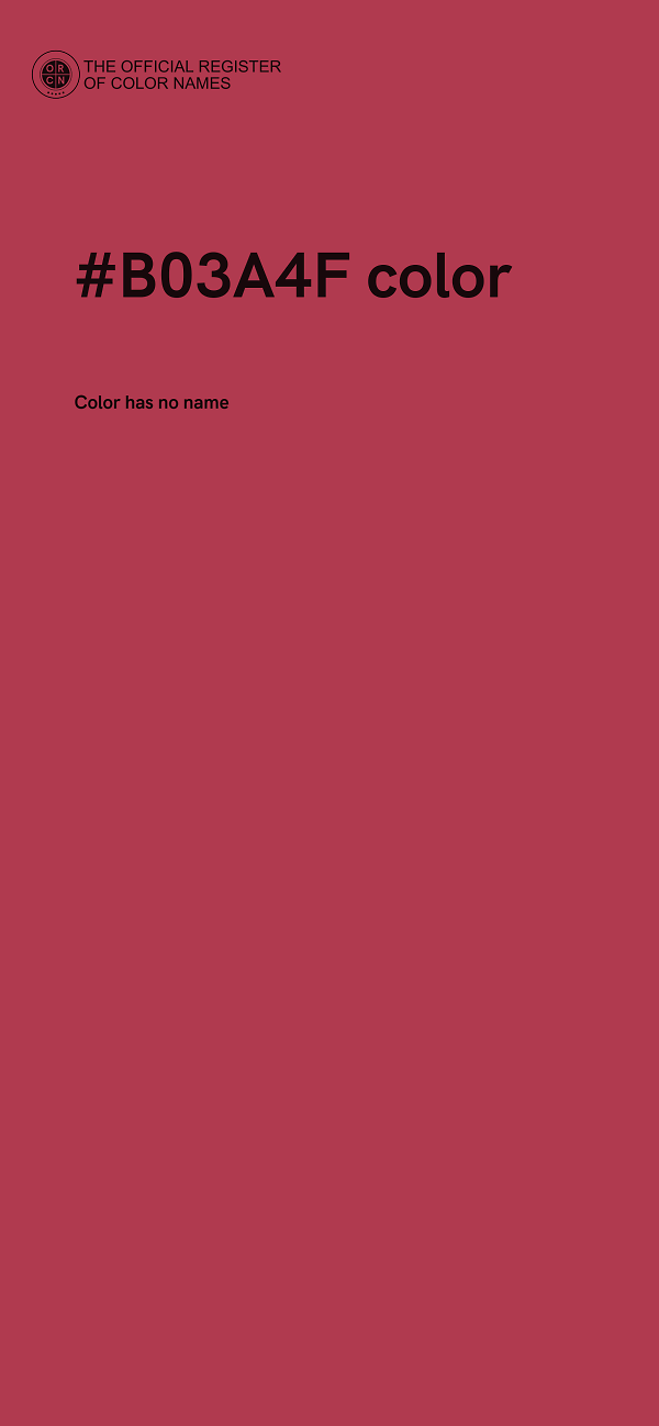 #B03A4F color image