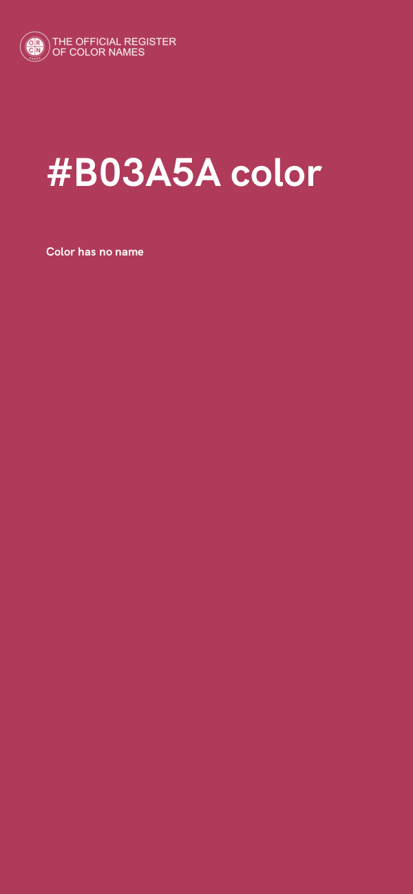 #B03A5A color image