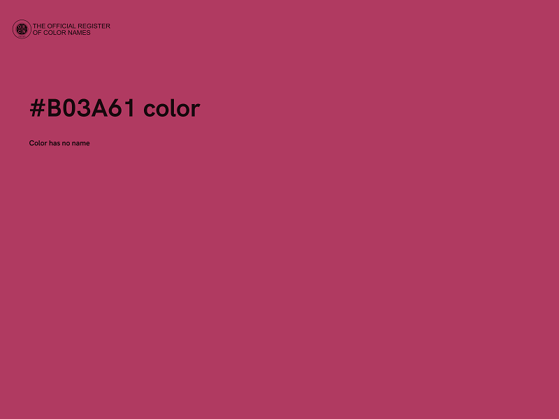 #B03A61 color image