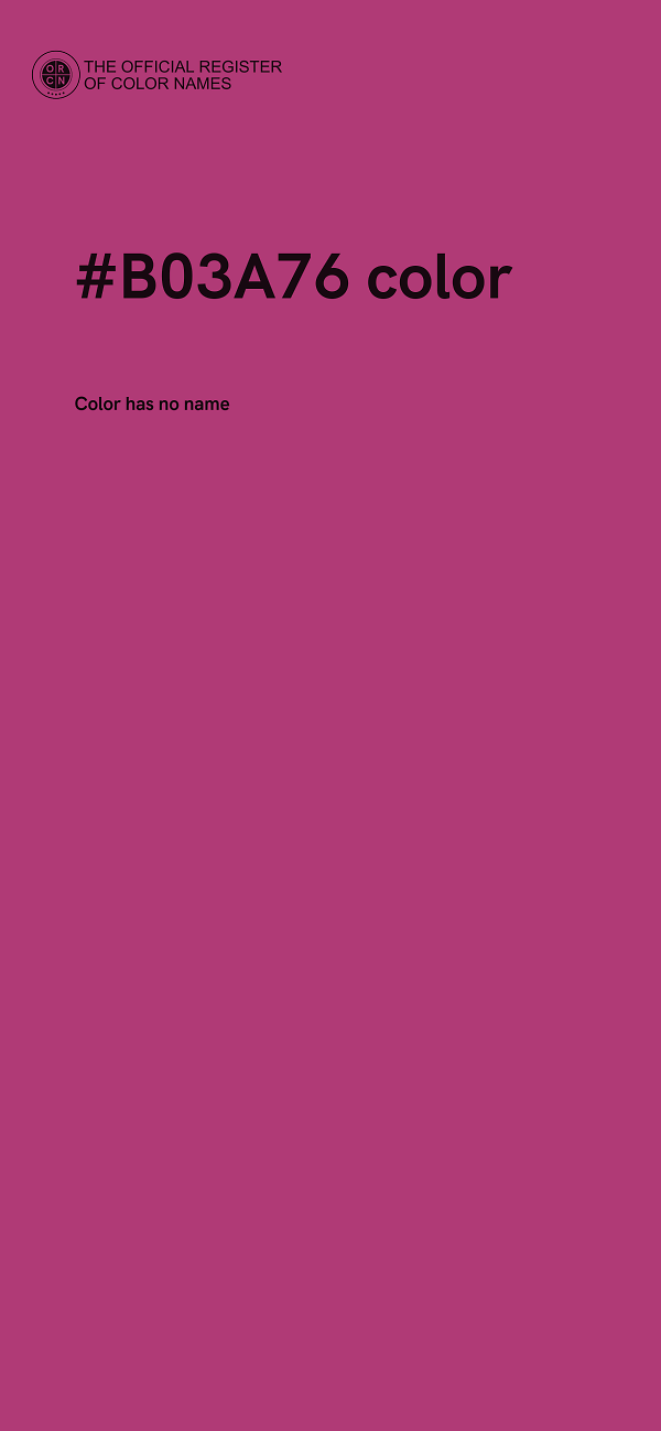 #B03A76 color image
