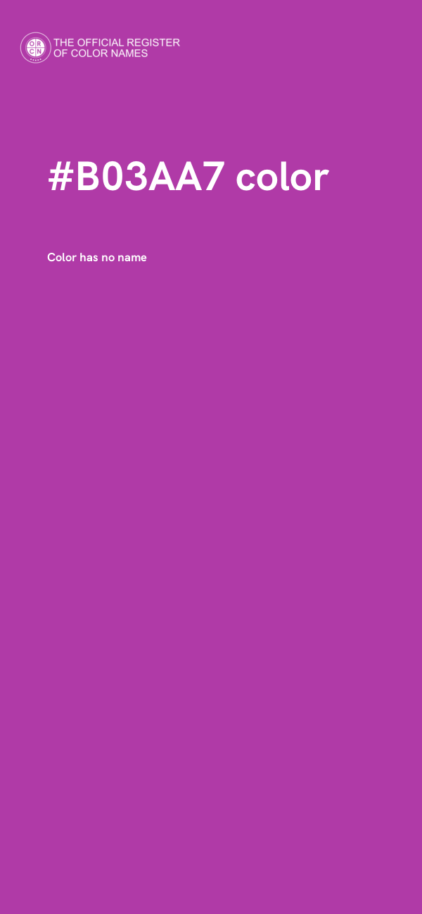 #B03AA7 color image