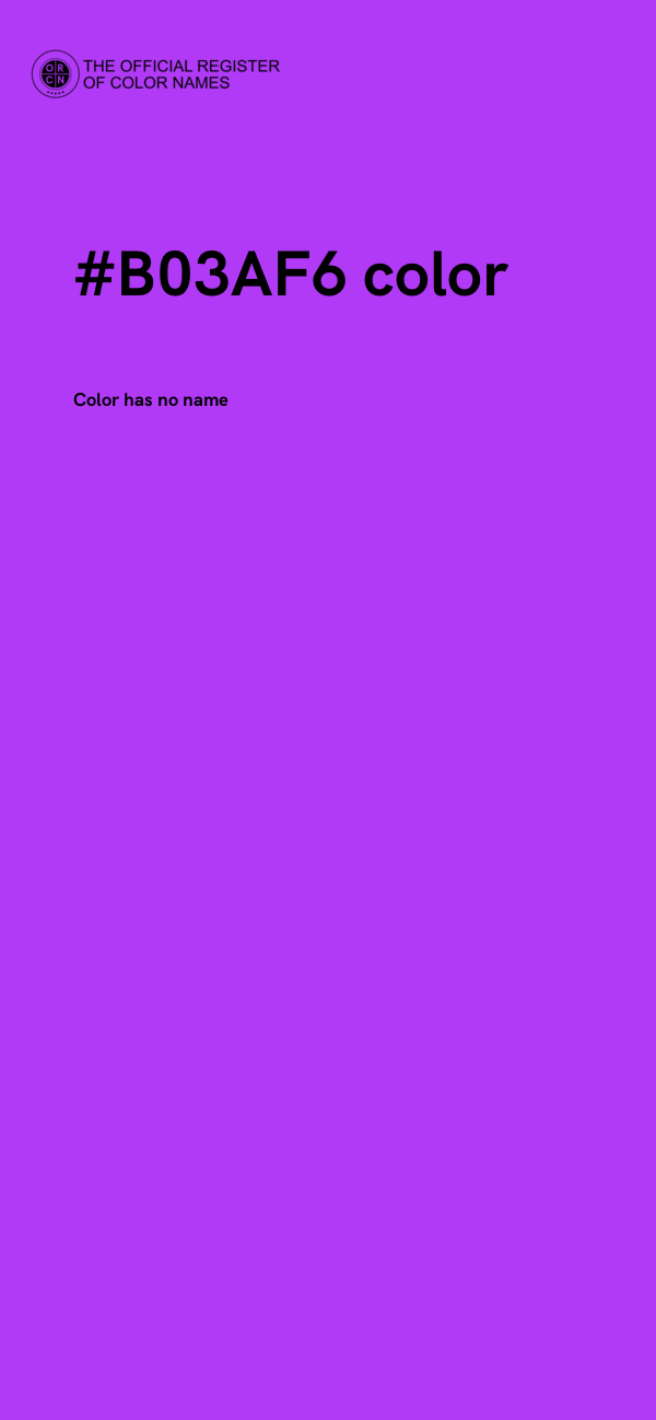 #B03AF6 color image