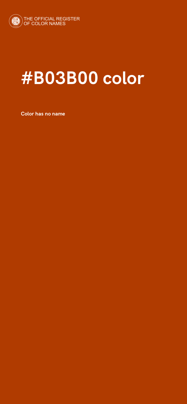#B03B00 color image