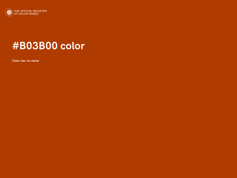 #B03B00 color image