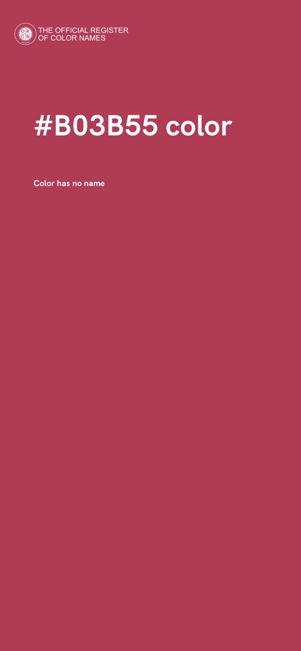 #B03B55 color image