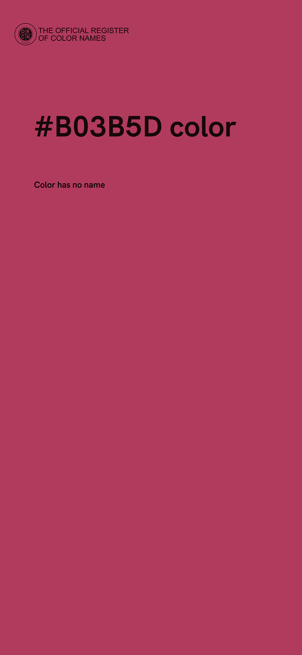 #B03B5D color image